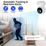 Fuers 5MP WiFi Camera Works With Tuya Smart Home Indoor Wireless IP Surveillance Camera Automatic Tracking Security Baby Monitor