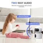 Lenovo 4K IP Camera 5G WiFi Dual Lens Smart Home Auto Tracking CCTV Camera Wireless Surveillance Camera Security Baby Monitor