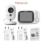 VB603 Video Baby Monitor 2.4G Wireless With 3.2 Inches LCD 2 Way Audio Talk Night Vision Surveillance Security Camera Babysitter
