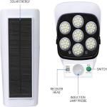 Outdoor Motion Sensor Solar Lights 2000 Lumens 77LED Solar Motion Sensor LED Light Outdoor Camera Wireless Security Floodlights
