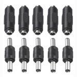 5.5x2.1mm DC Male Female Power Connector 12V/24V Adapter Jack Socket Plug Barrel for CCTV Security Camera LED Strip Adaptor