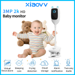 4MP WiFi indoor high-definition crying detection Video baby monitor full-color night vision 360 degree rotating network camera