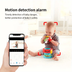 4MP WiFi indoor high-definition crying detection Video baby monitor full-color night vision 360 degree rotating network camera