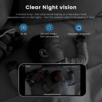 4MP WiFi indoor high-definition crying detection Video baby monitor full-color night vision 360 degree rotating network camera