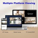 Tuya 5G WiFi IP Camera Indoor 6MP Wireless Security Surveillance Camera Auto Tracking Baby Monitor IR Night Vision 6x Zoom Cam