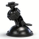 Universal 360° Rotating Suction Cup Mount for Action Camera, Car DVR on Windshield - Secure Holder Bracket for Driving Recording