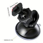 Universal 360° Rotating Suction Cup Mount for Action Camera, Car DVR on Windshield - Secure Holder Bracket for Driving Recording
