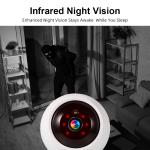 FUERS 4K 8MP WiFi IP Camera With Adjustable Bracket Tuya Smart Home Security Wireless Surveillance Camera Baby Monitor Mini Cam