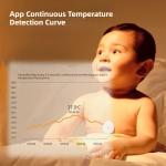 Miaomiaoce Baby Smart Thermometer Pro Digital  Accrate Measurement APP Constant Monitor Rechargeable High Temprature Alarm