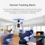 Tuya Dual Lens 8MP WiFi Baby Monitor Camera