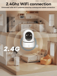 PEGATAH 5MP WiFi Baby Monitor with Night Vision