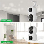 Tuya Dual Lens 8MP WiFi Baby Monitor Camera