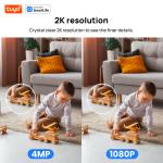 4MP Smart WiFi Security Camera with PTZ