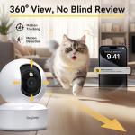 Boykeep 2K Pet Dog Camera with App & Night Vision