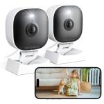 Home Security 2K Cameras with Night Vision 2-Pack