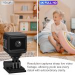 Zyee 4K Wireless Security Camera with Night Vision