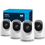 4-Pack 2K Indoor Security Cameras with 360° Motion