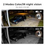 Home Security 2K Cameras with Night Vision 2-Pack