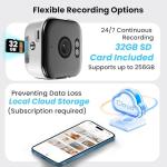 2K Indoor Security Camera with AI Night Vision