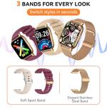 AI Smartwatch for Women with Bluetooth & Health Tracker