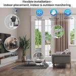 2K Indoor Security Camera with AI Night Vision