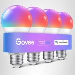 Govee WiFi Smart Color Changing Light Bulbs - 4 Pack