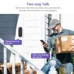 720P Smart Battery-Powered Security Doorbell Camera