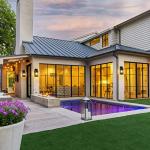 Modern Waterproof Outdoor Wall Lanterns - 2-Pack