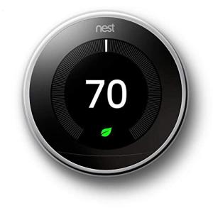 Nest Learning Thermostat, Polished Steel
