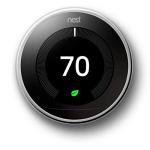Nest Learning Thermostat, Polished Steel