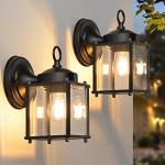 MATAMEYE Waterproof Outdoor Wall Lanterns - 2 Pack