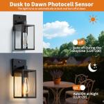 Dusk to Dawn Outdoor Wall Mount Light Set