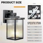 Hameso Waterproof Dusk to Dawn Outdoor Light Fixture