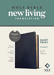NLT Compact Giant Print Bible with Filament