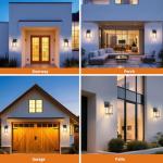 Dusk to Dawn Outdoor Wall Mount Light Set