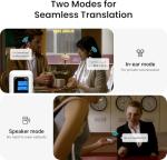 Wooask A8 Real-Time Translation Earbuds, 144 Languages