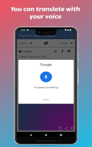 Fast English to Nepali Translator App for Mobile
