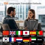 ANVOSED Real-Time Translation Earbuds for 156 Languages