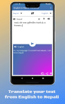 Fast English to Nepali Translator App for Mobile