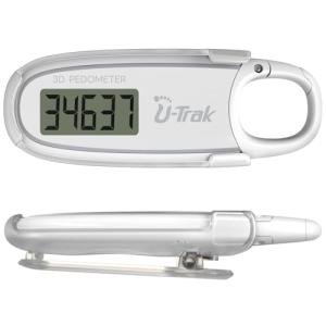 3D Pedometer Step Tracker with Clip and Carabiner