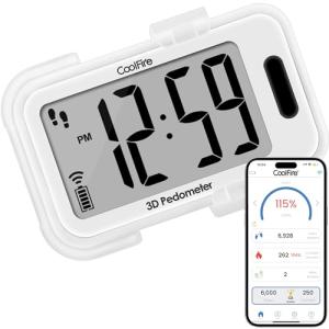 CoolFire 3D Clip-On Pedometer for Fitness Tracking