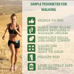 Clip-On Pedometer for Steps and Miles Tracking