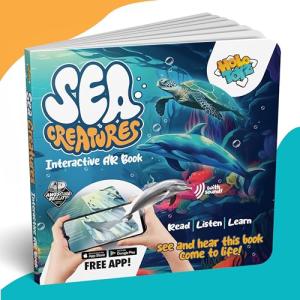 HoloToyz Interactive Sea Creatures AR Book for Kids