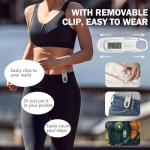 3D Pedometer Step Tracker with Clip and Carabiner