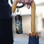 SEANATIVE Owl Keychain Lip Balm Holder Sleeve