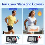CoolFire 3D Clip-On Pedometer for Fitness Tracking