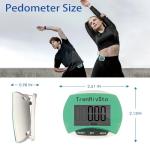 Clip-On Pedometer for Steps and Miles Tracking