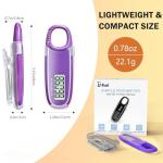 Purple 3D Pedometer with Clip and Carabiner