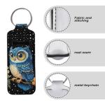 SEANATIVE Owl Keychain Lip Balm Holder Sleeve