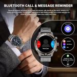 OHUGNA Bluetooth Smart Watch for Men with AMOLED Display